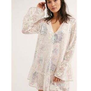 Free People Falling Flowers Mini Dress
